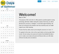 Screenshot of 90 Days of Summer website